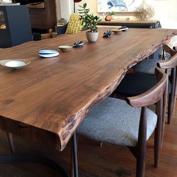 Kazanahome live edge dining table, epoxy table