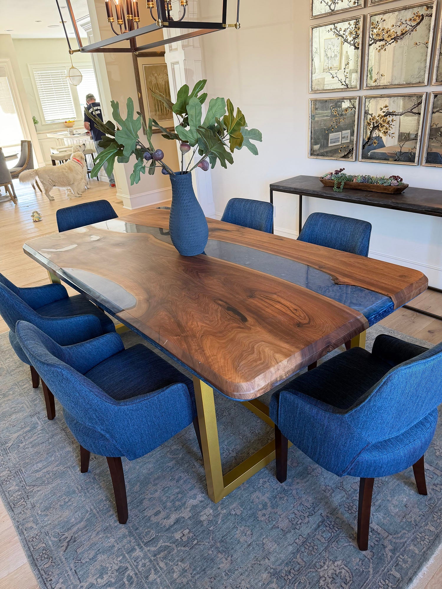 Black Walnut Epoxy Table By Linda Buchanan