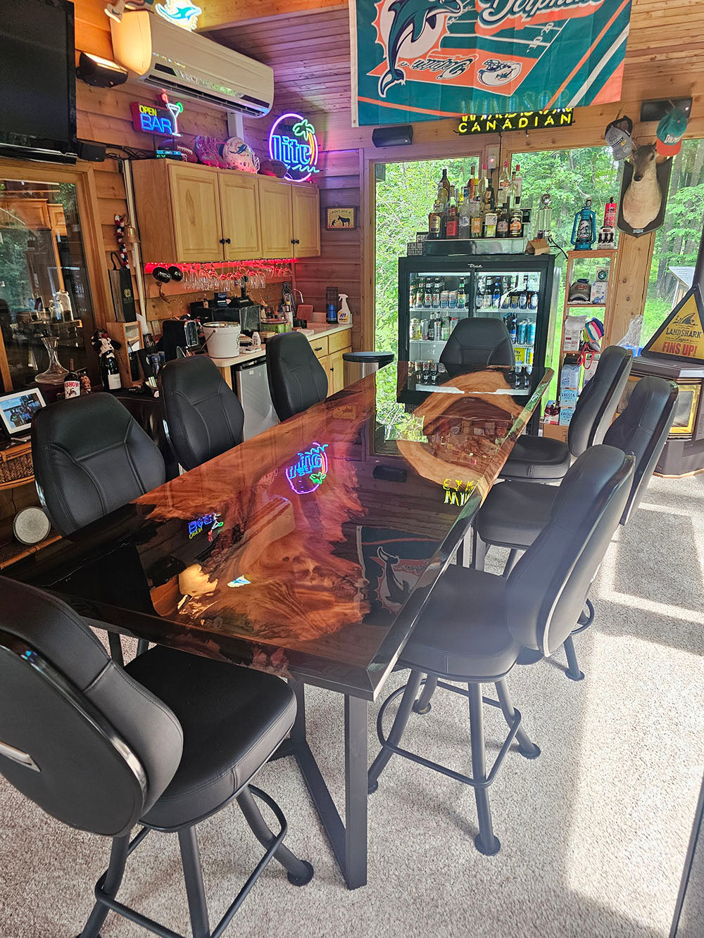 Custom Epoxy Table For Martin Gall