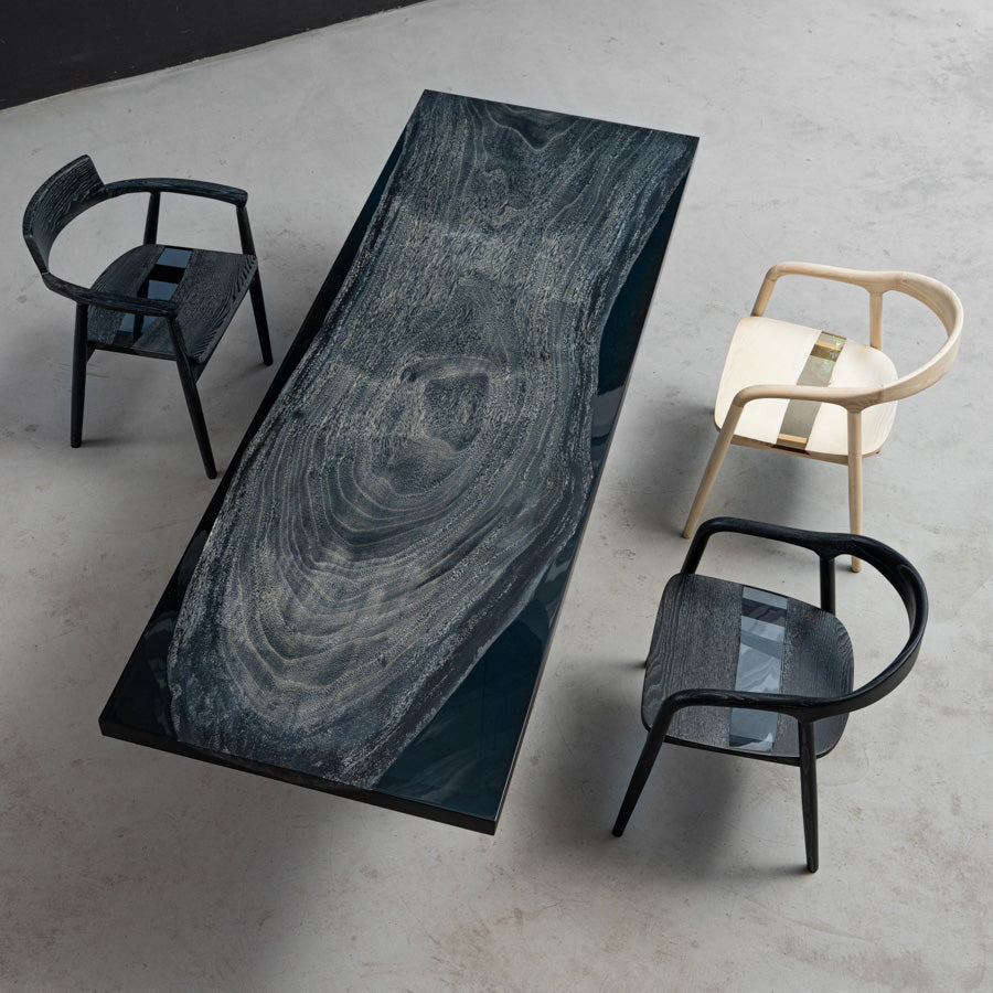 Wood Epoxy Table-Kazanahome