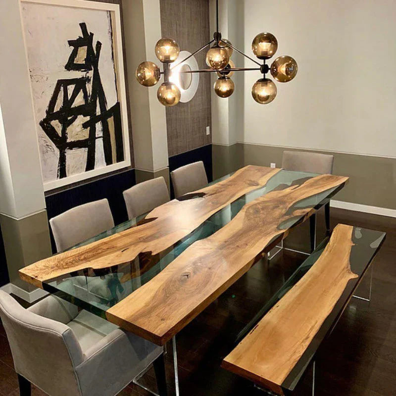 Epoxy Resin River Wood Tables - Kazanahome