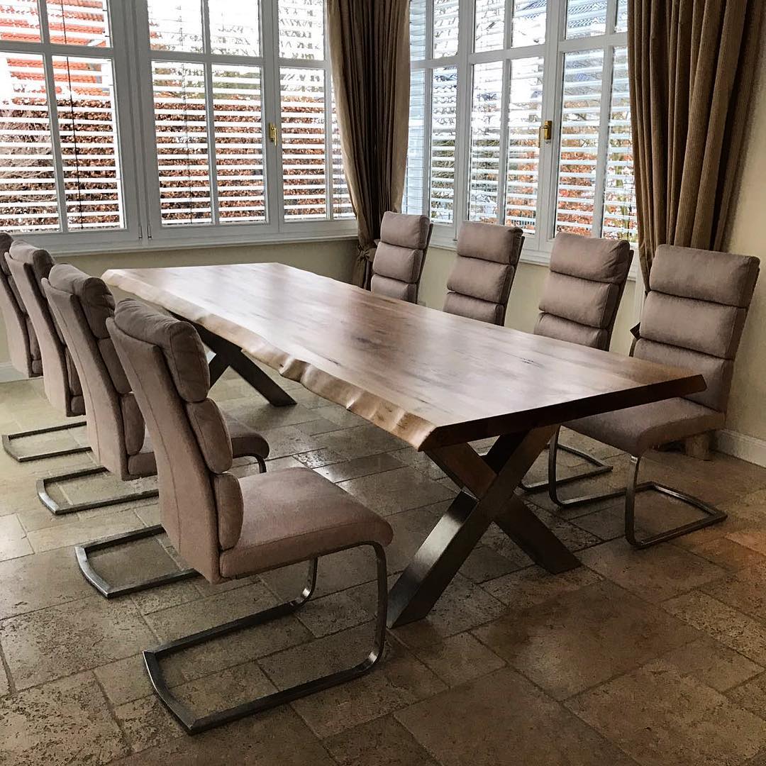 Kazanahome live edge dining table, epoxy table