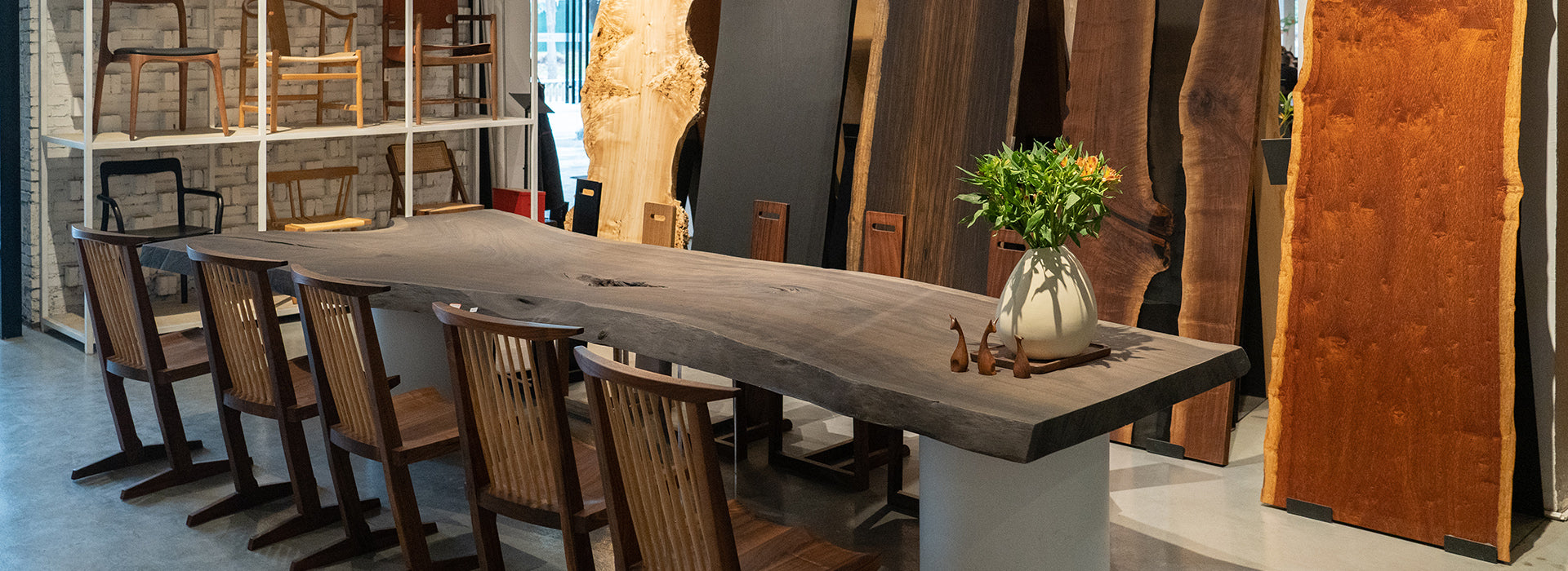 Kazanahome Wood Slab Table