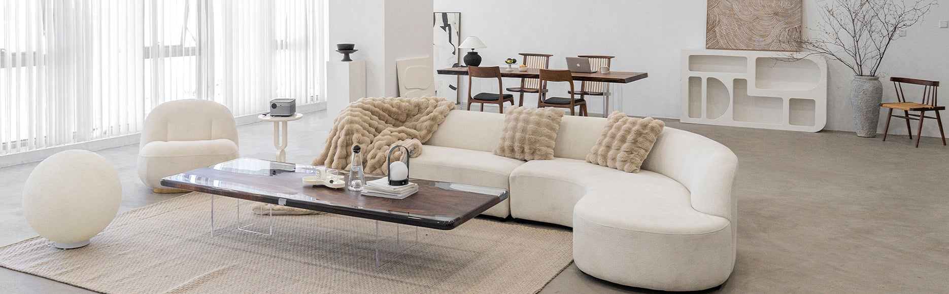 Kazana-Live Edge Epoxy Resin Table, River Dining Table