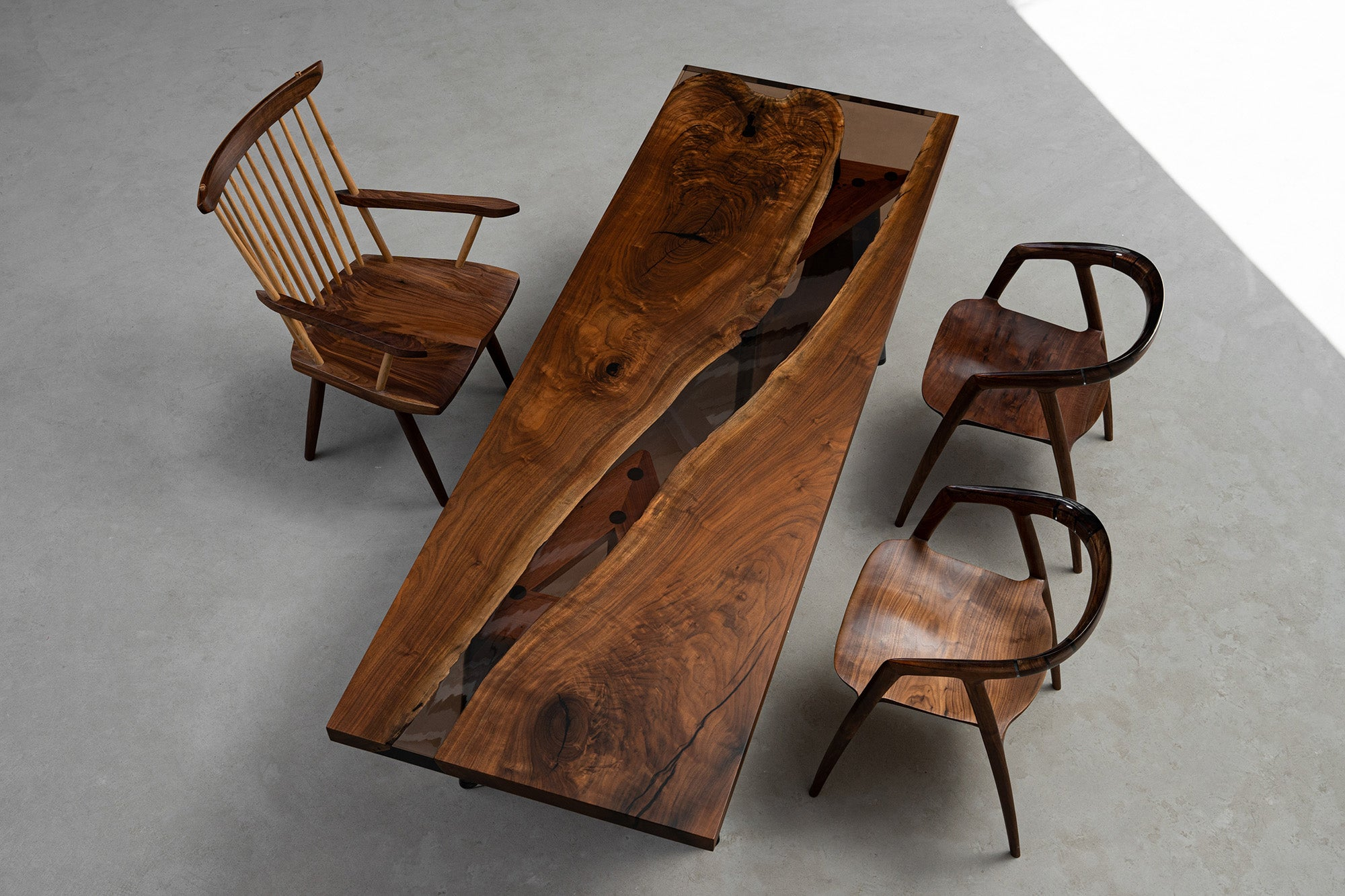 Epoxy Resin River Dining & Kitchen Tables - Kazanahome