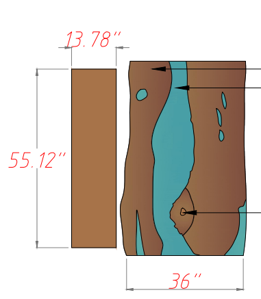 Custom Walnut Bench for Carol