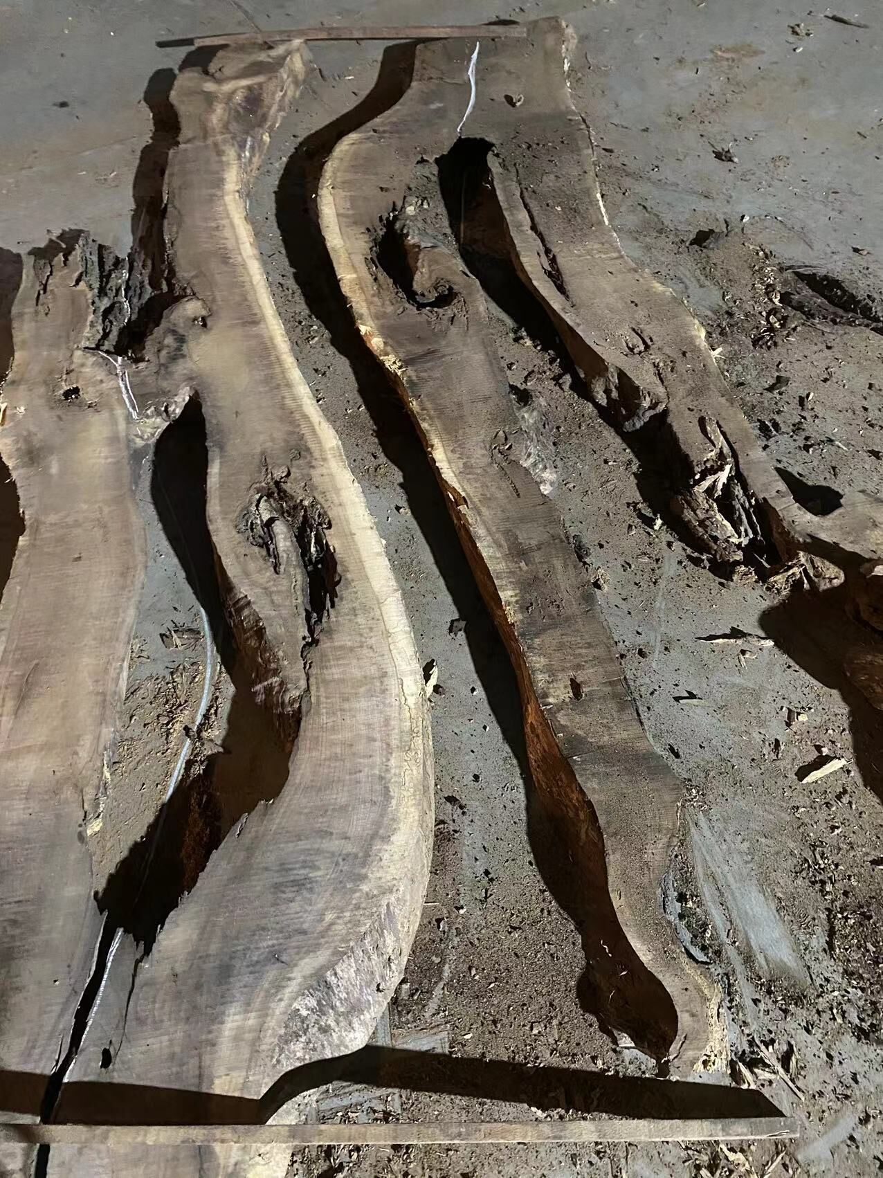 Custom Black Walnut Epoxy Table Difference $700 for Christie