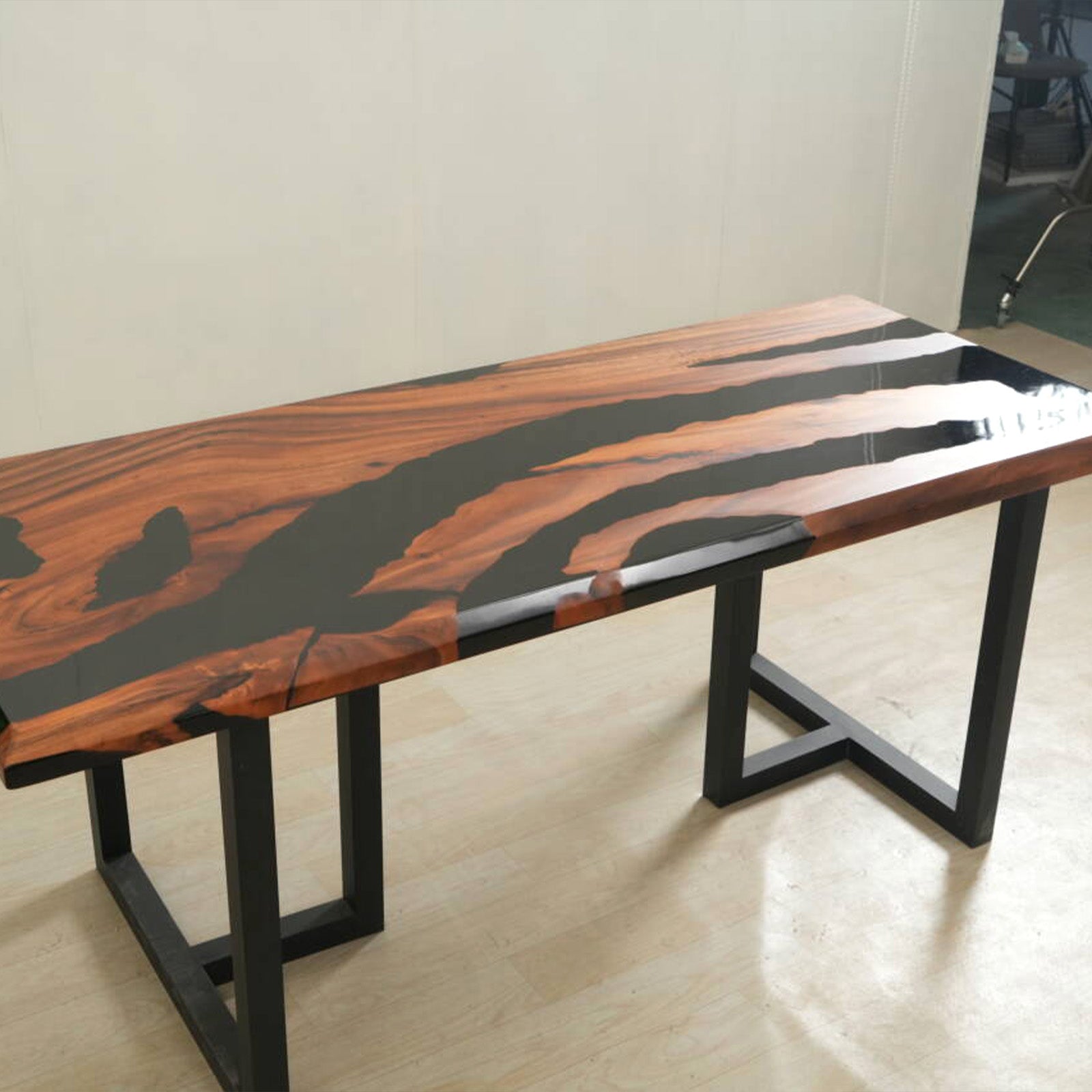 Resin Walnut Epoxy Table in Austin