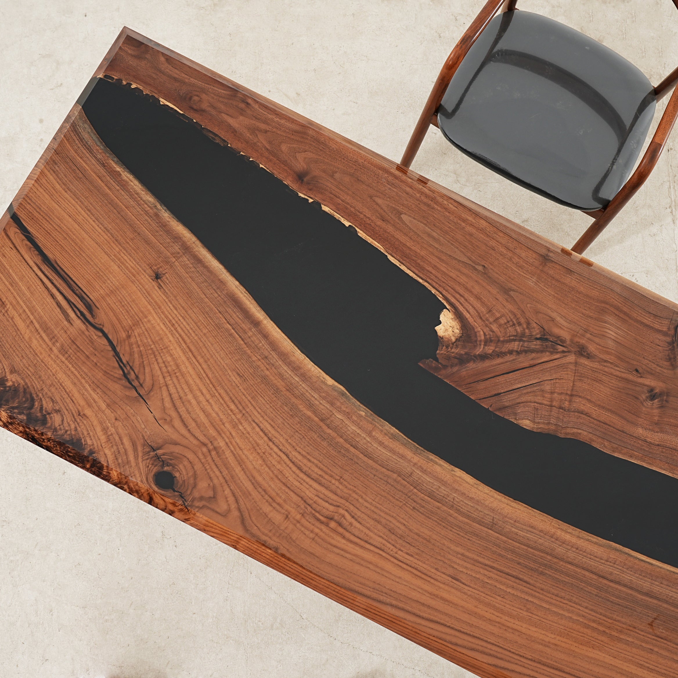 Black Walnut Epoxy Tabletop Kazanahome