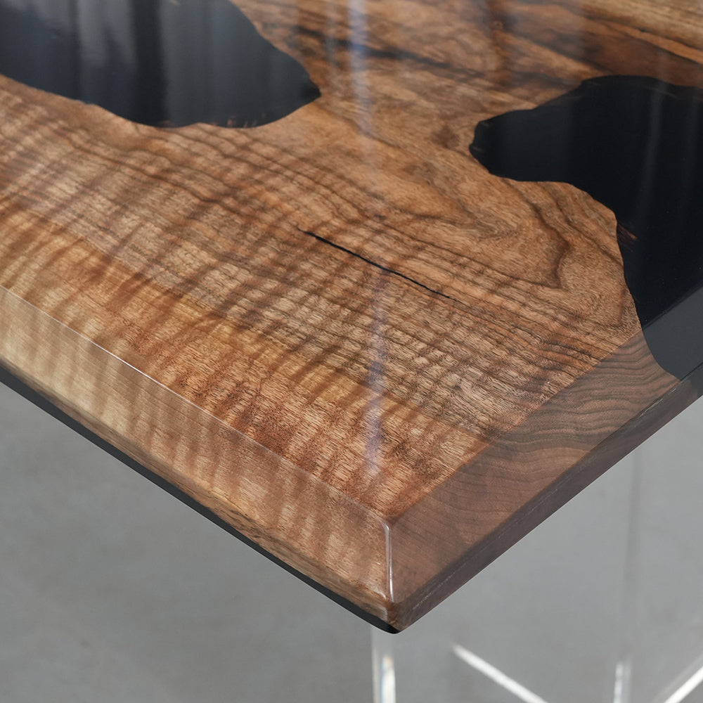 KAZANAHOME Black Walnut Epoxy Table in San Diego