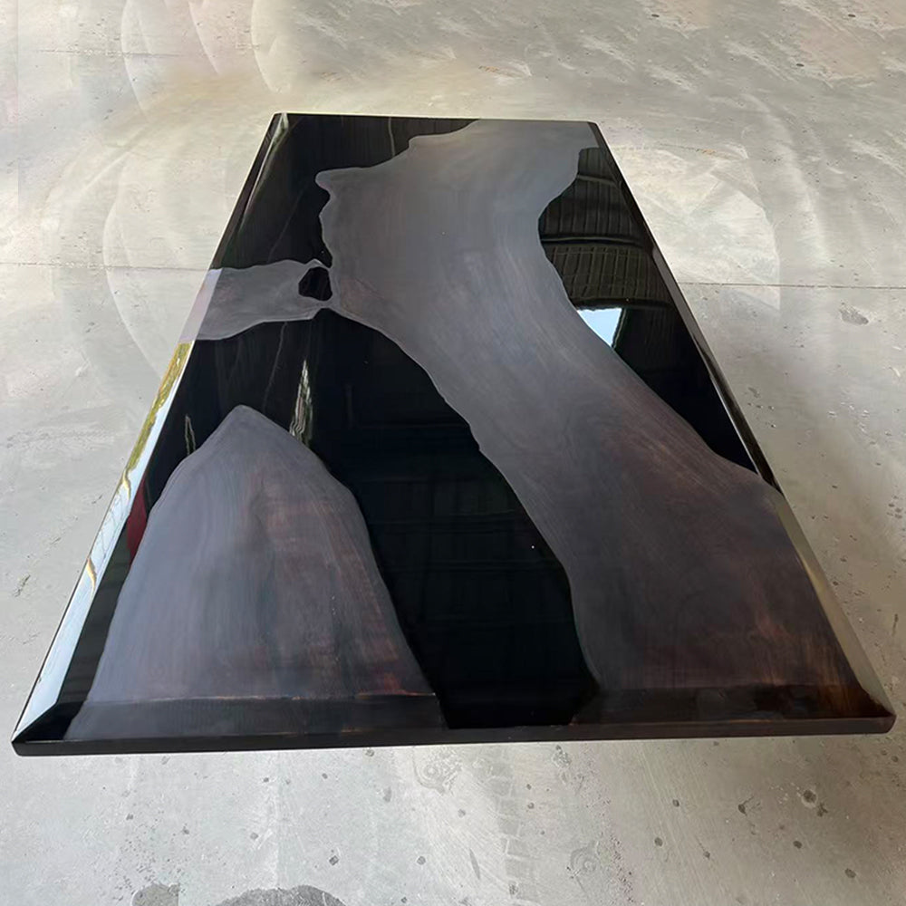 Black Walnut Black Resin Epoxy Table in Los Angeles