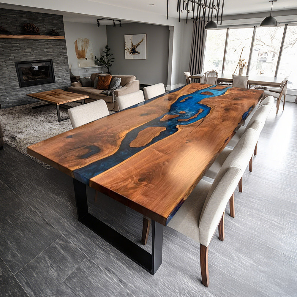 Black Walnut Epoxy Conference Table – Meeting Table CT69 San Francisco