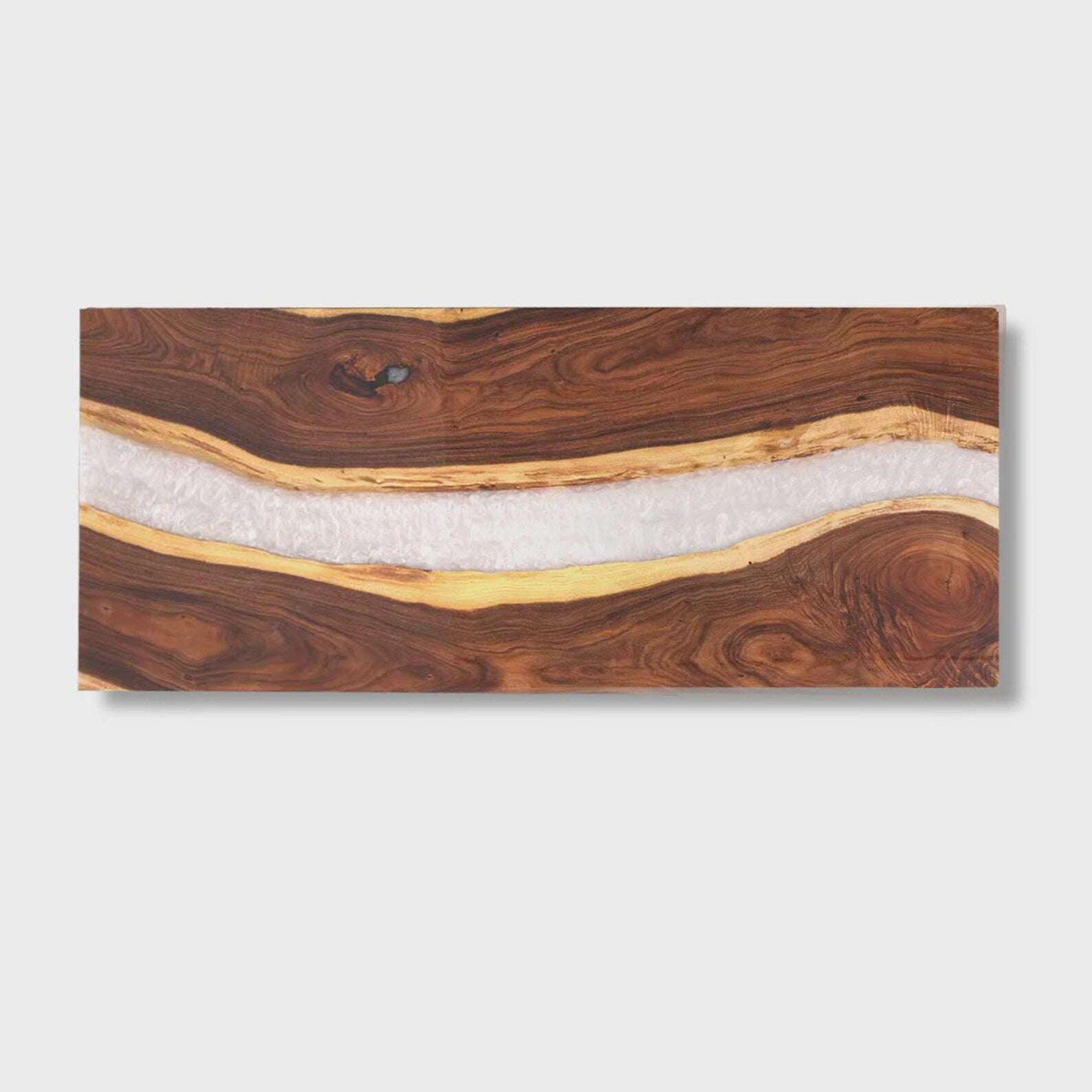 Black Walnut Epoxy Headboard