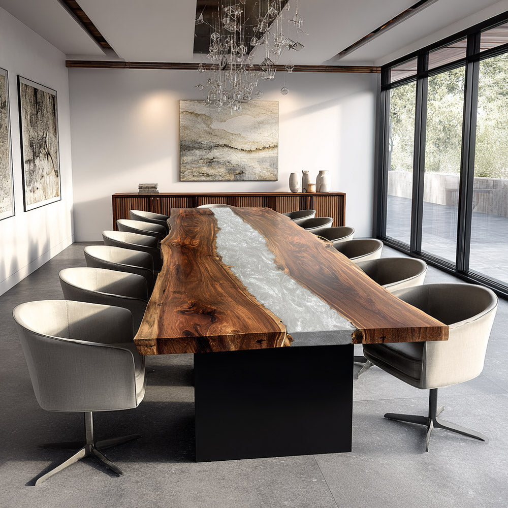 Extra Large Epoxy Conference Table for Luxury Office Interiors & Corporate Boardrooms in Washington, D.C.