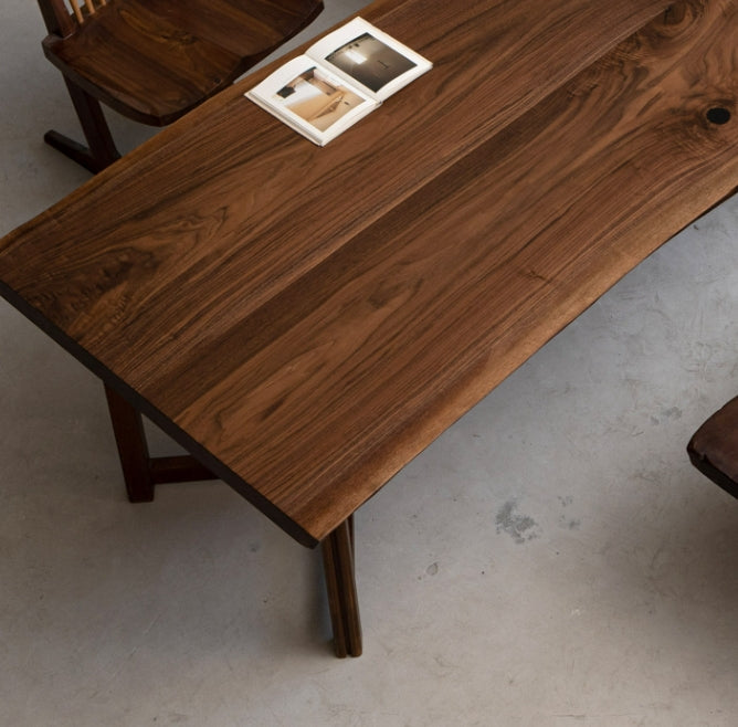 kazanahome Black Walnut wood Live Edge Matched Dining Table