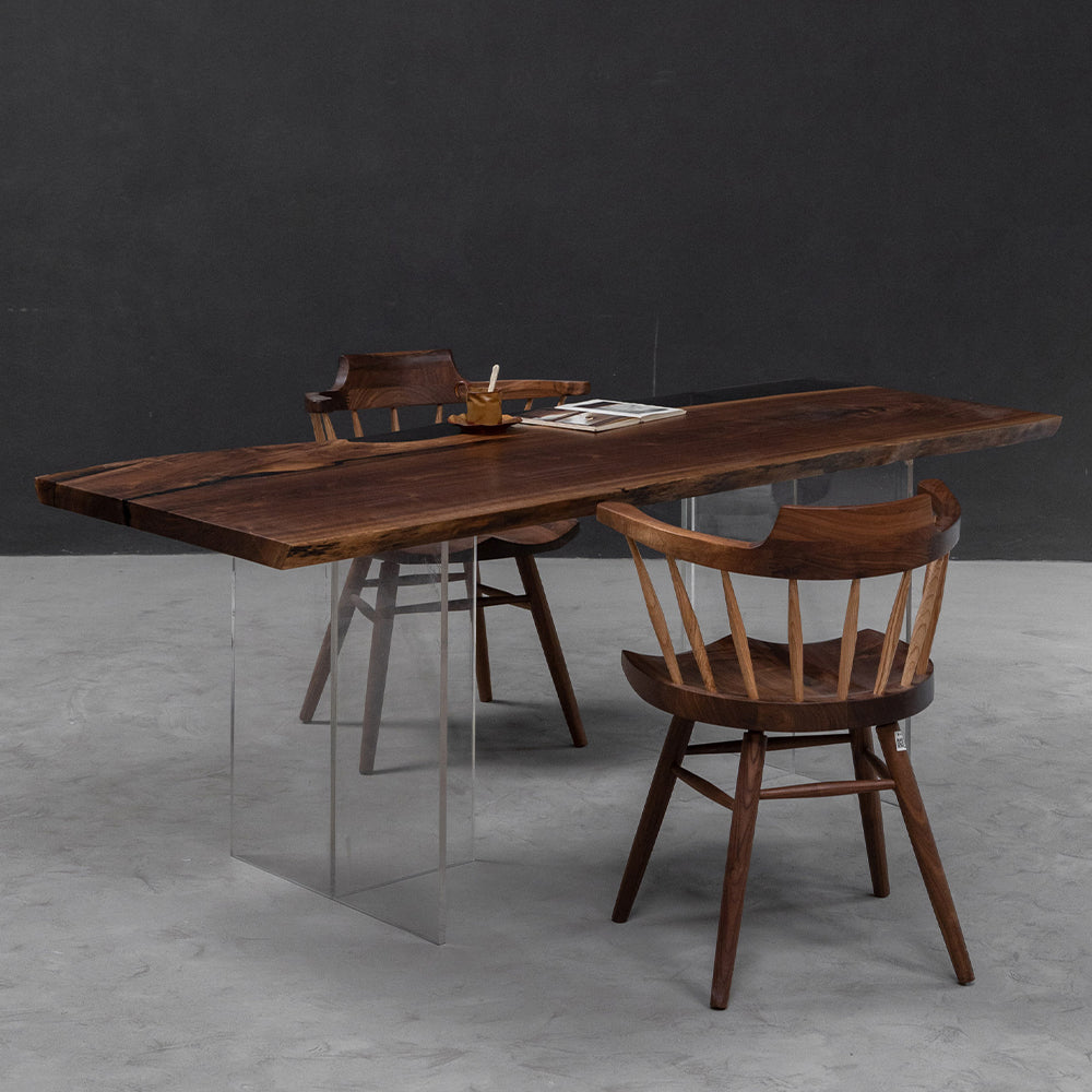 Black Walnut Resin Table