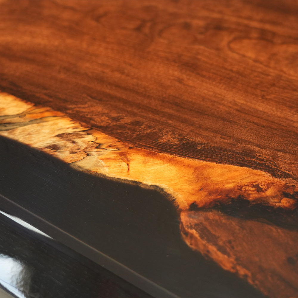 KAZANAHOME Black Walnut Epoxy Table