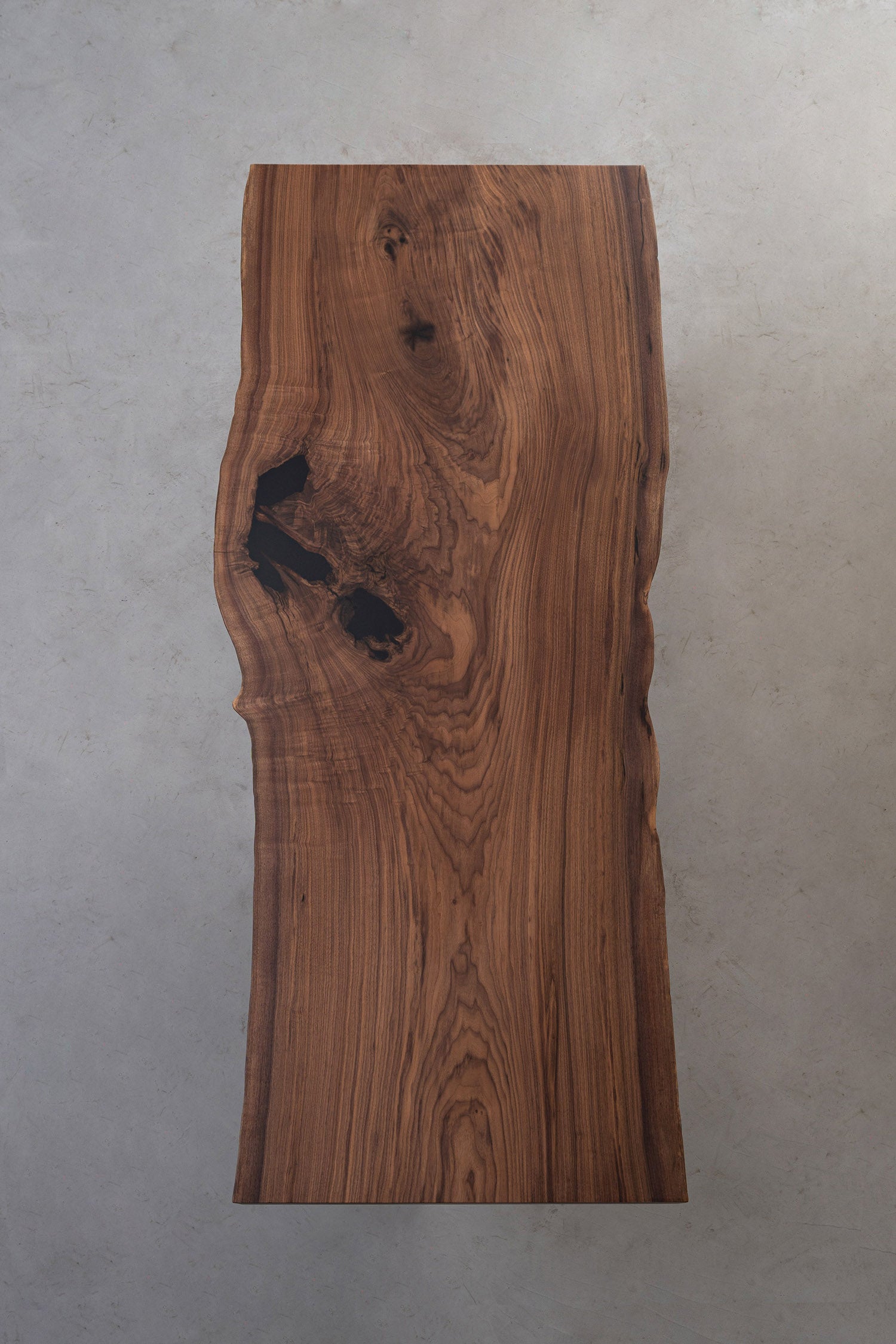 kazanahome Black Walnut Single Slab wood Live Edge Dining Table