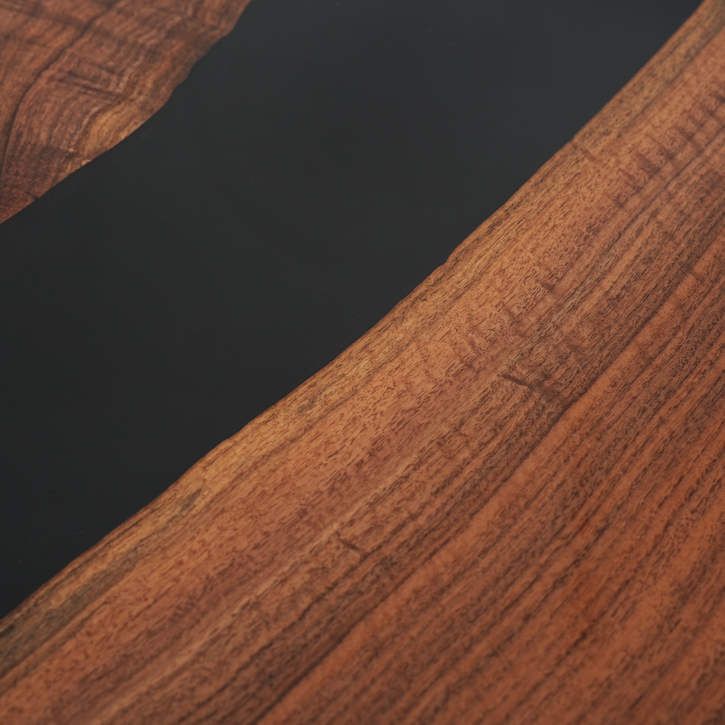 Kazanahome Black Walnut Wood Epoxy Dining Table