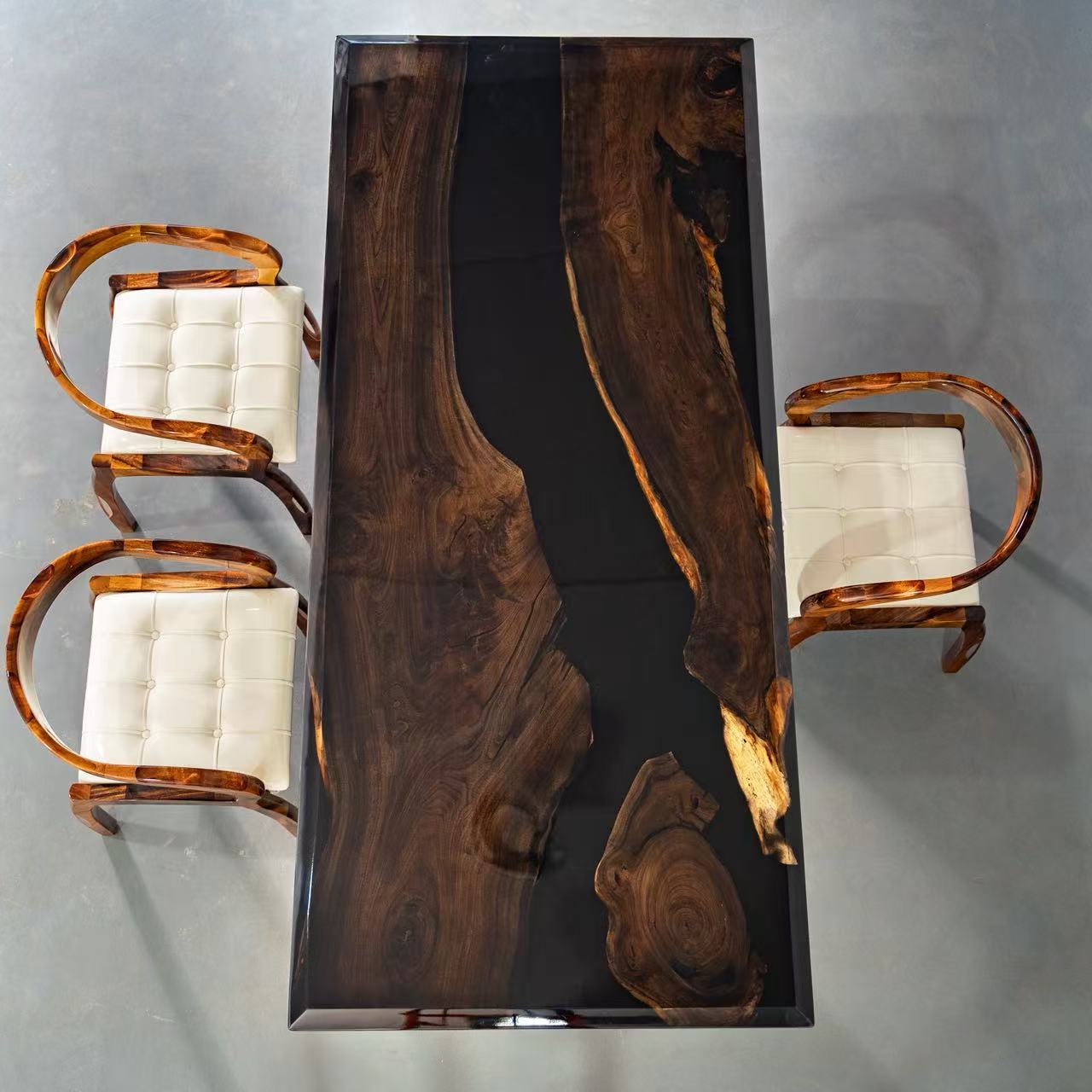 Black Walnut River Resin Epoxy Tables