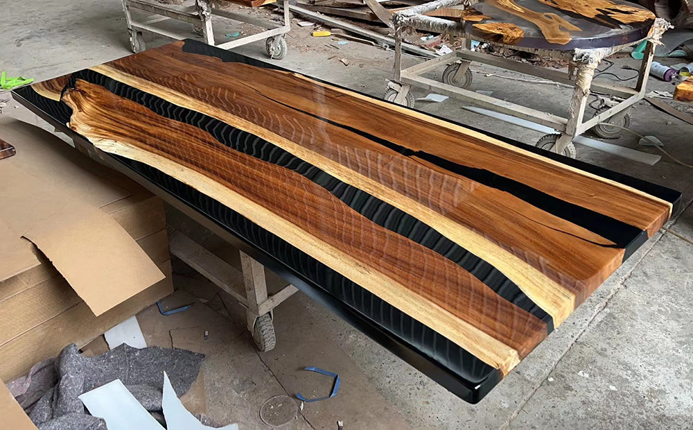 Wood Epoxy Dining Table