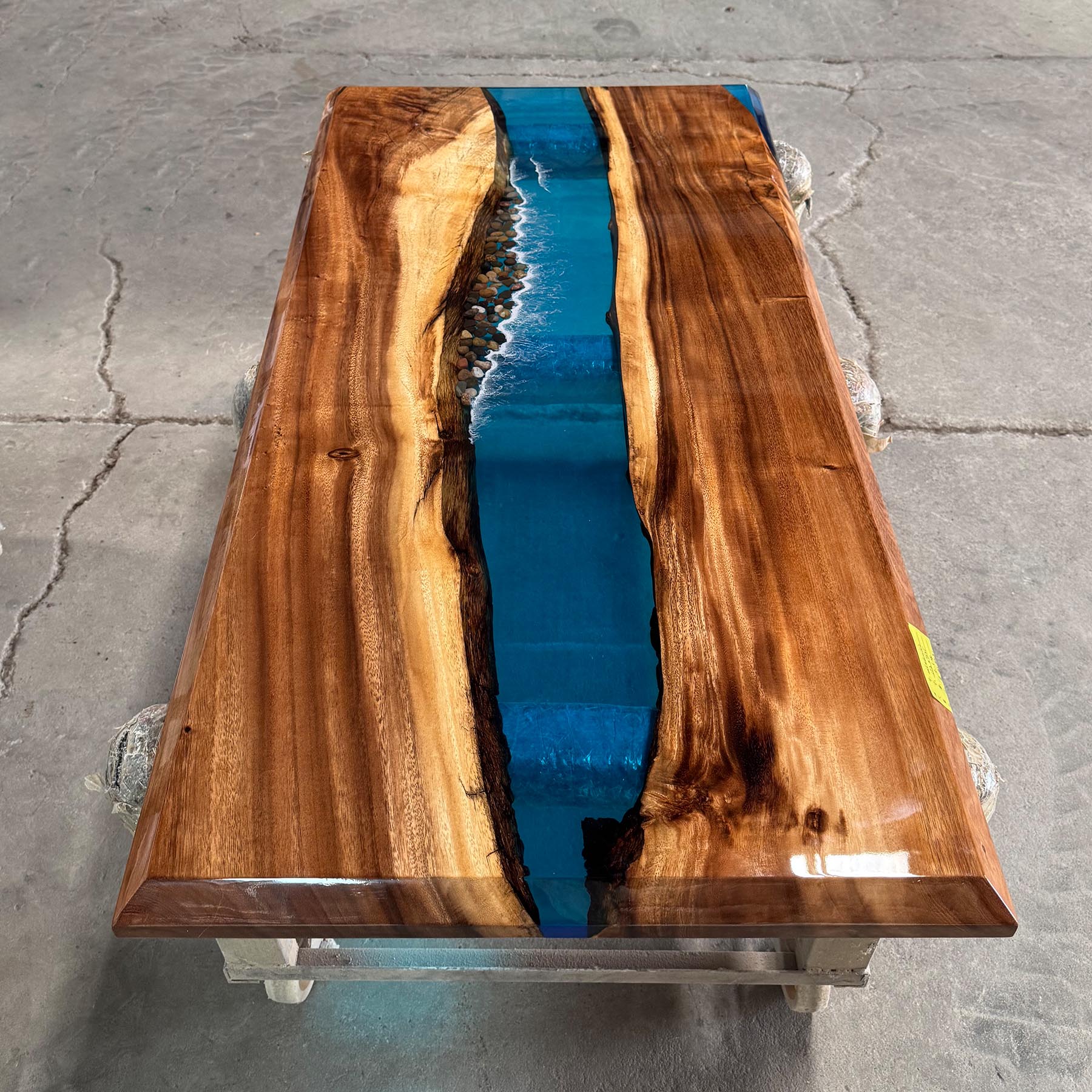 Wood Resin Epoxy Table -Kazanahome in Miami