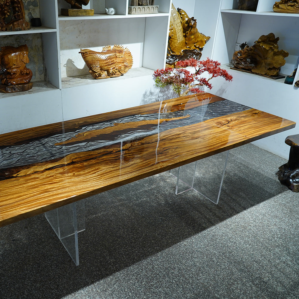 Wood Epoxy Table - Kazanahome