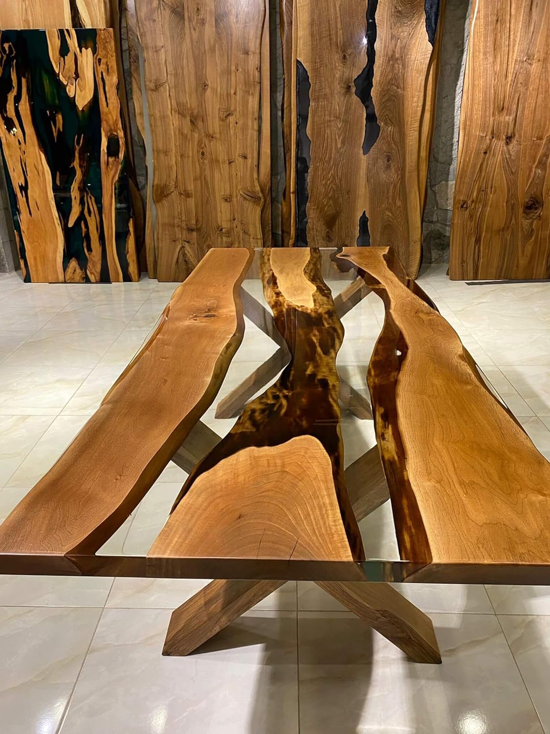 Wood Epoxy Table - Kazanahome