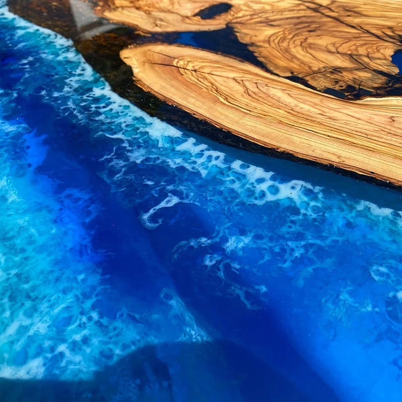 Custom Live Edge Epoxy River Table CT22