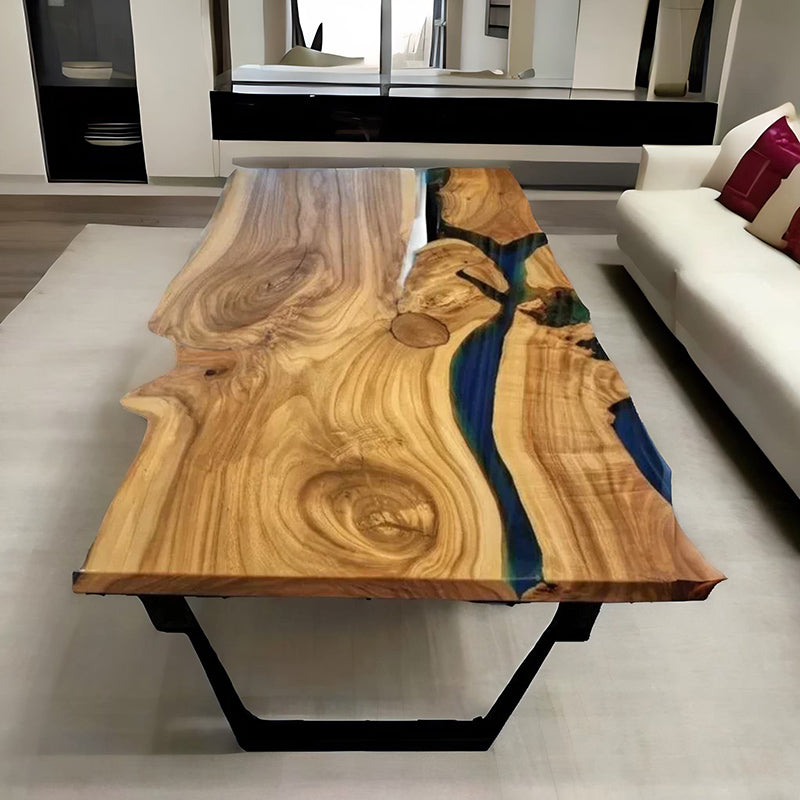 Custom Modern Live Edge Epoxy River Table CT30