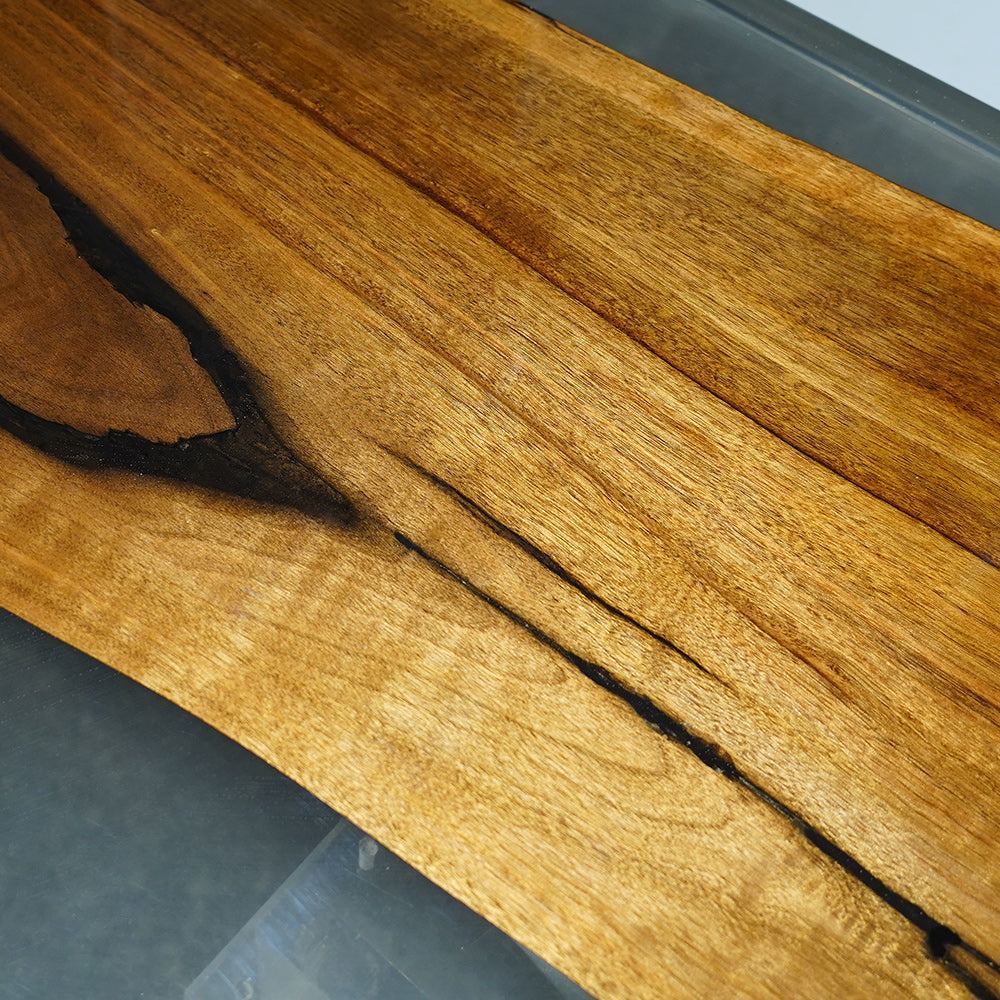 Custom Walnut Epoxy Live Edge Dining Table CT43