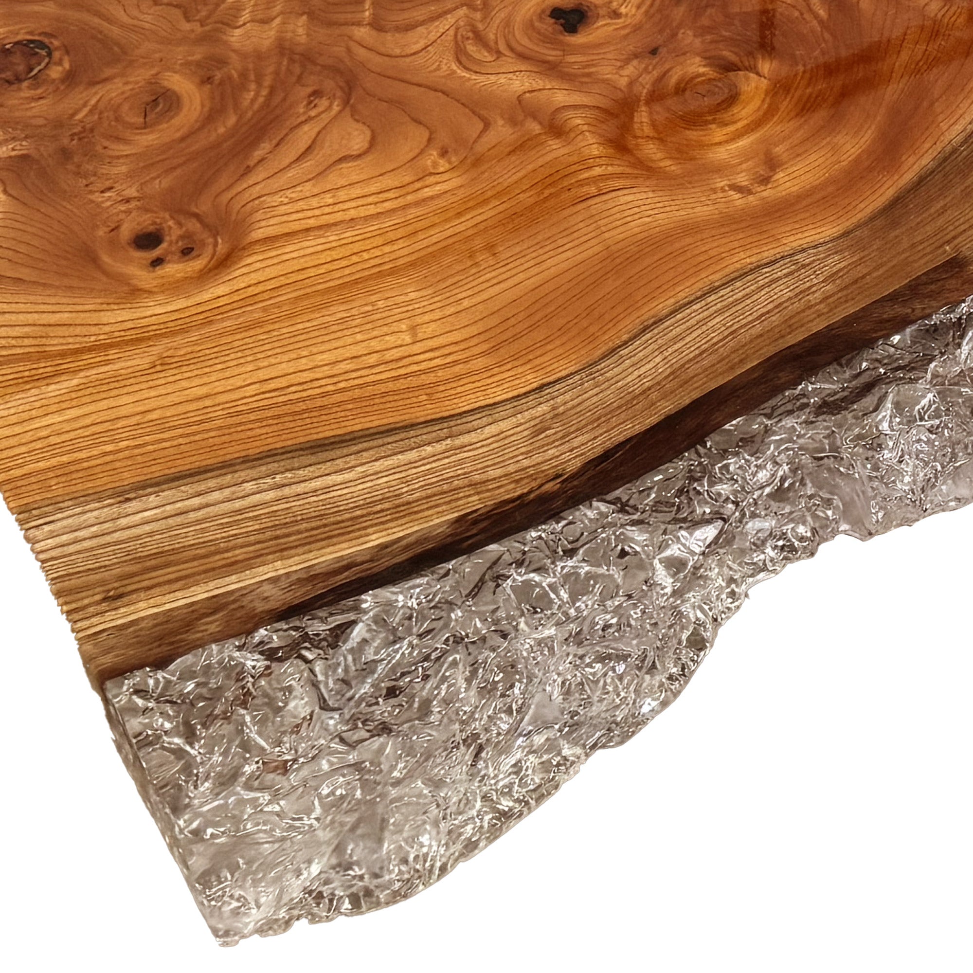 Custom Beech Resin Live Edge Epoxy Table