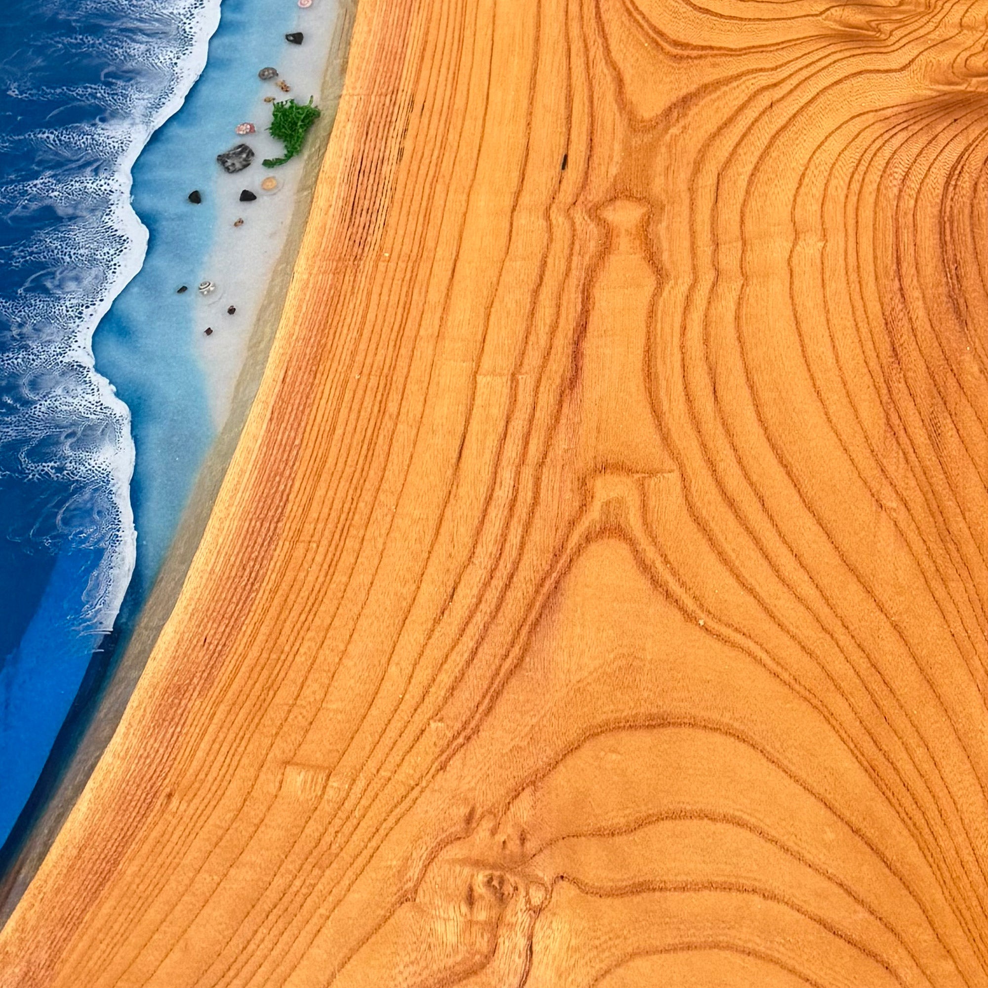 Custom Beech Epoxy Table in Tampa