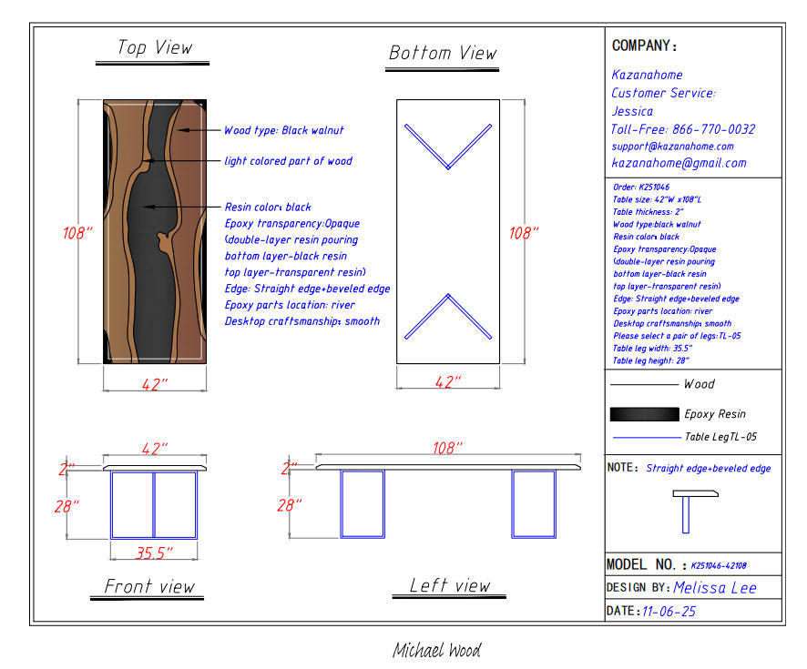 Epoxy Table in California
