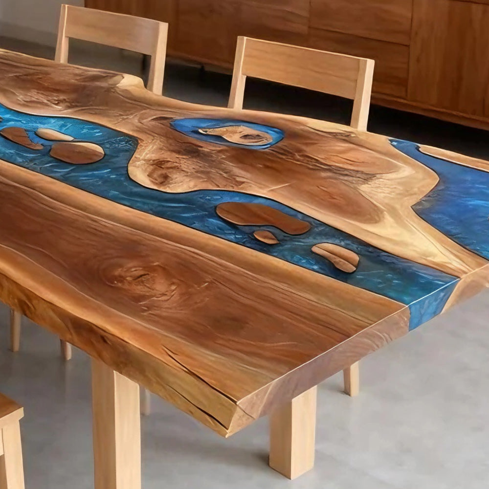 Live Edge River Conference Epoxy Table in Chicago