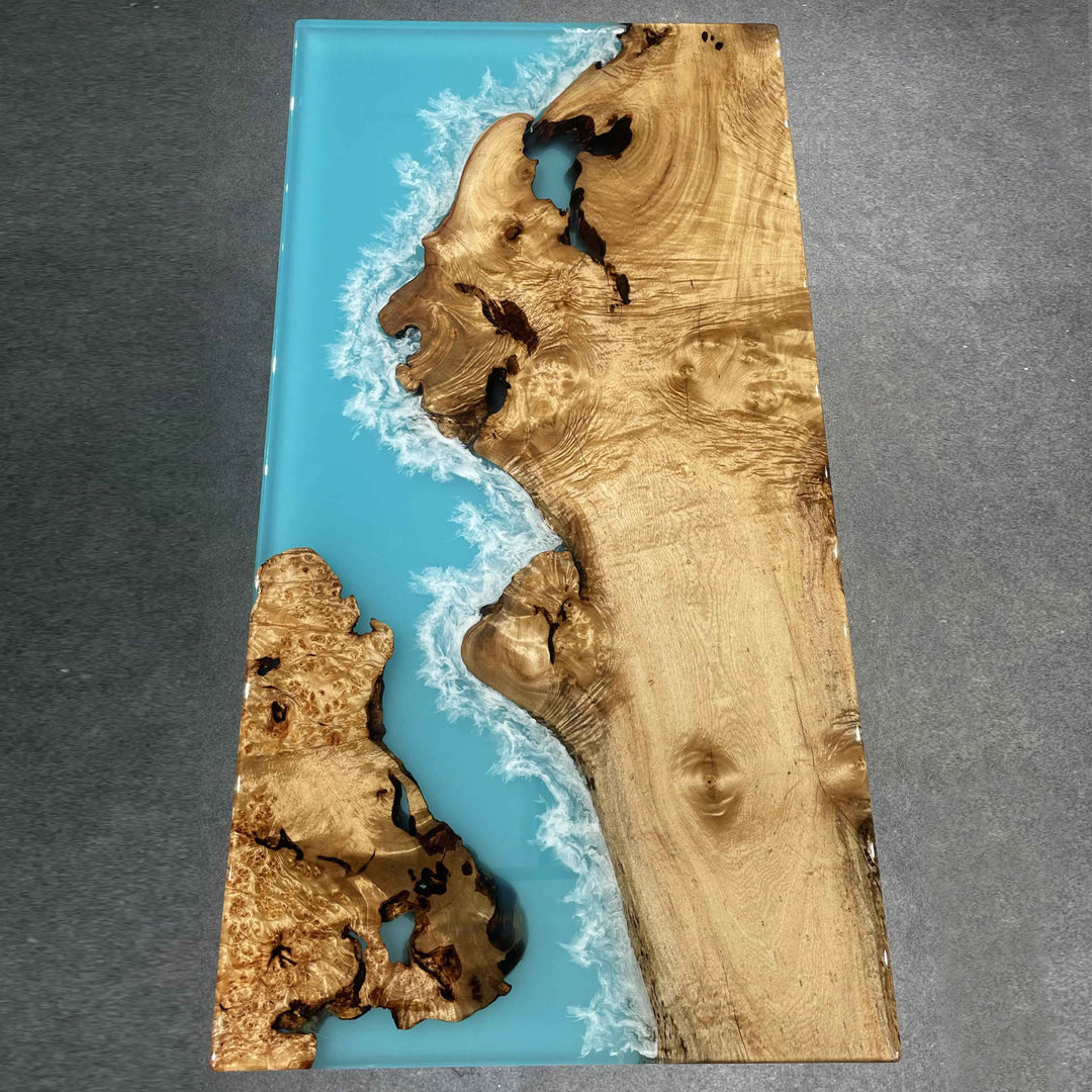 Wood Resin Epoxy Table - Kazanahome