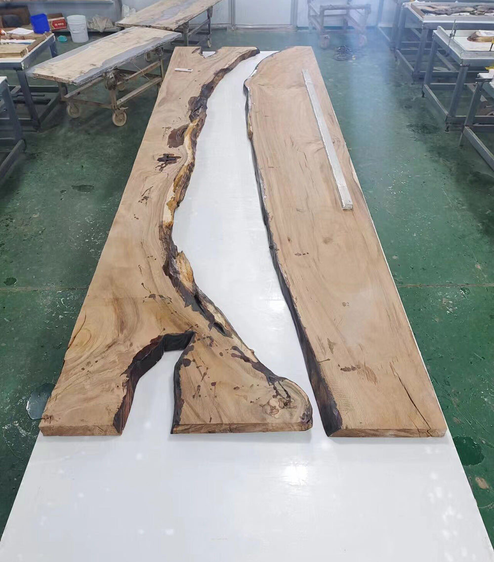 Walnut Wood Resin Epoxy Table in San Diego