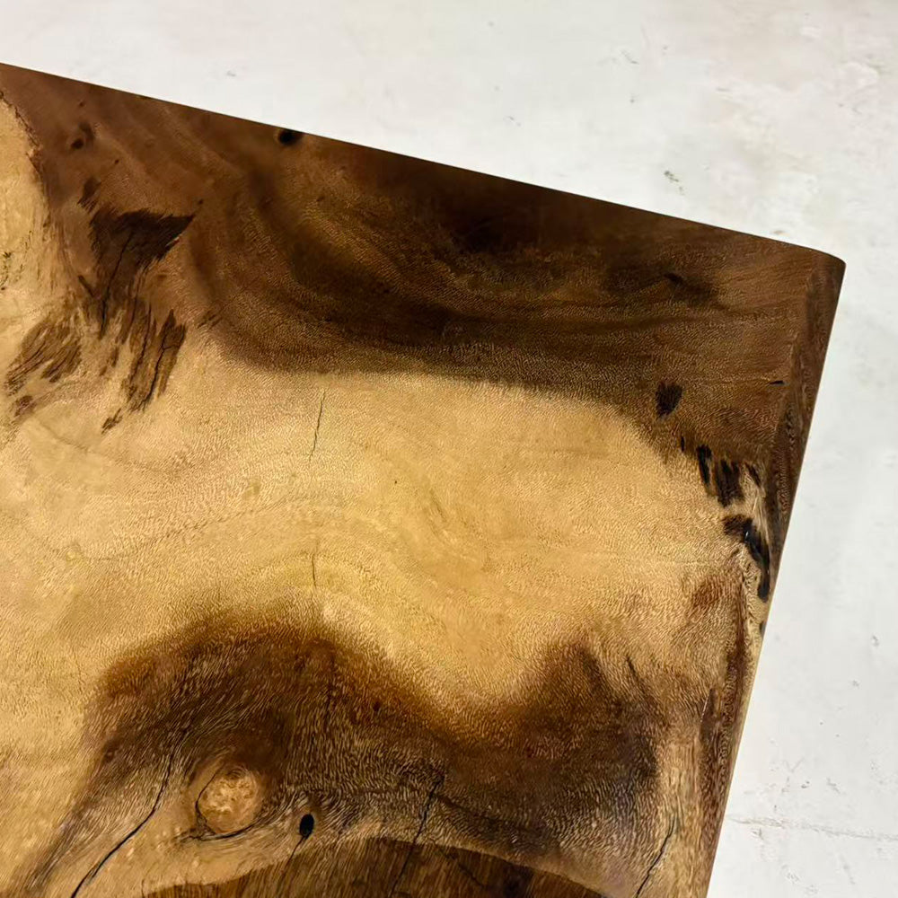 Walnut Transparent Square Epoxy Table