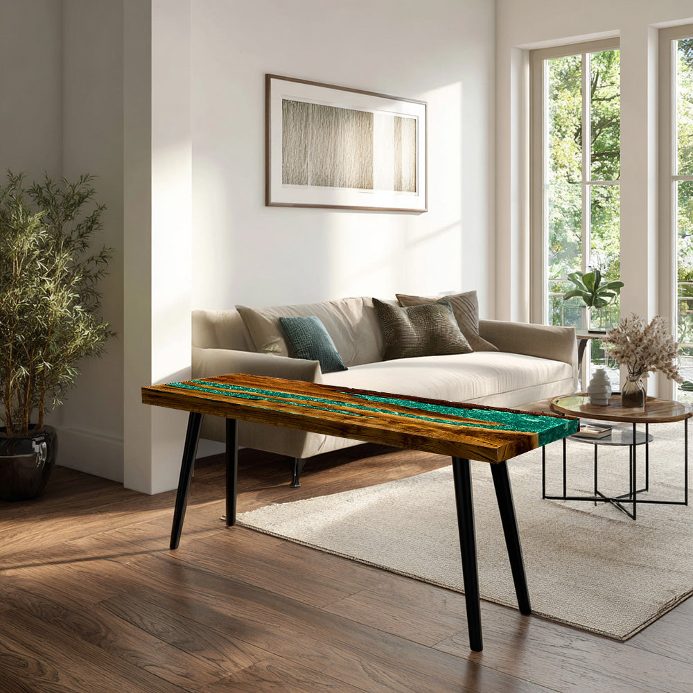 Custom Wood Epoxy Console Tables Kazanahome