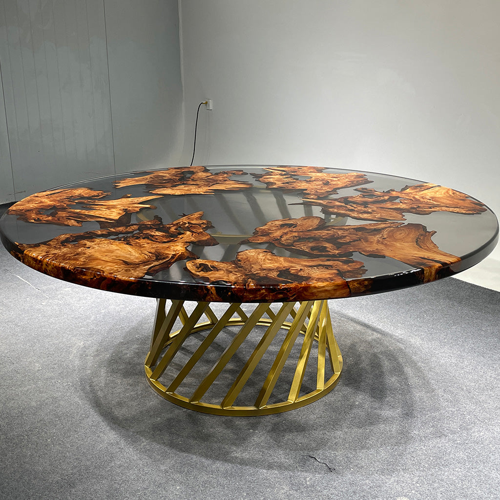 Epoxy Round Table