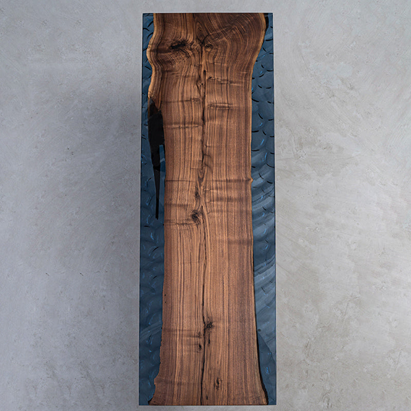 Black Walnut Crystal Dining Epoxy Table