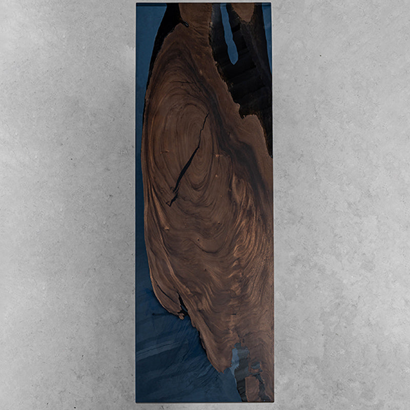 Handcrafted Epoxy Table Black Walnut Blue Epoxy Table