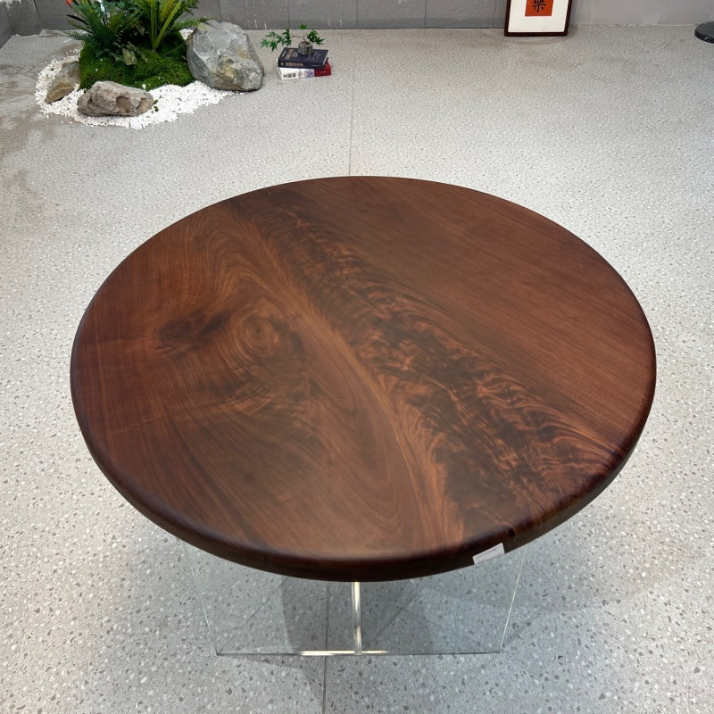 KAZANA-Black-Walnut-Coffee-Table-36-Diameter-Solid-Wood_4