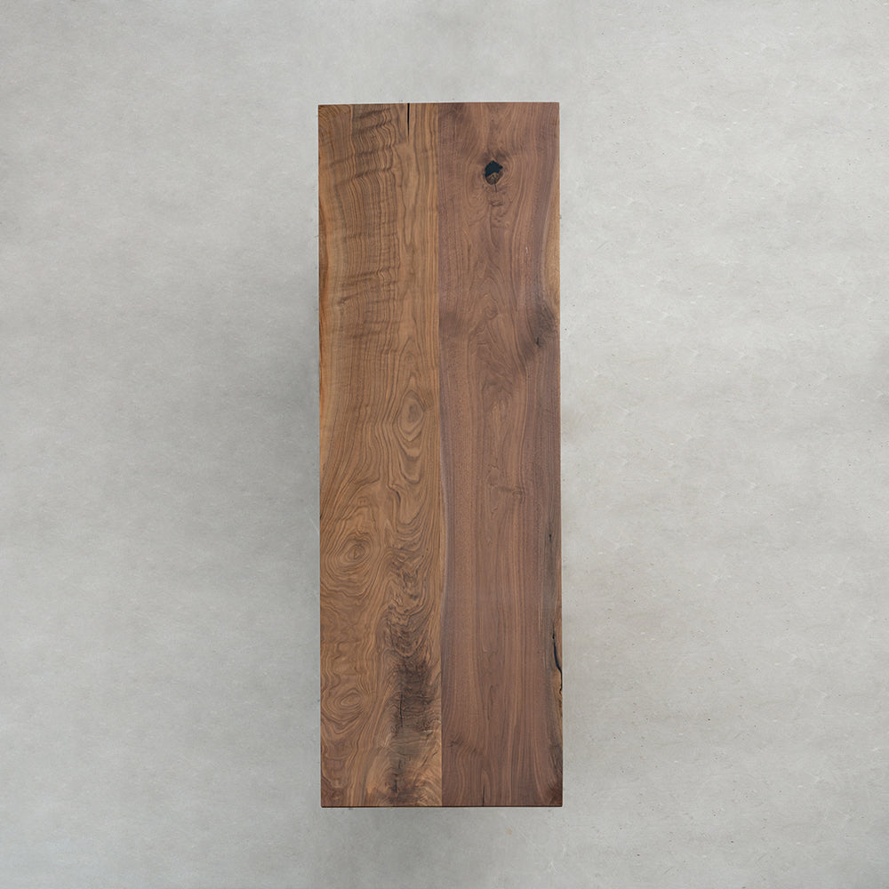 KAZANA Black Walnut Dining Table with Live Edge