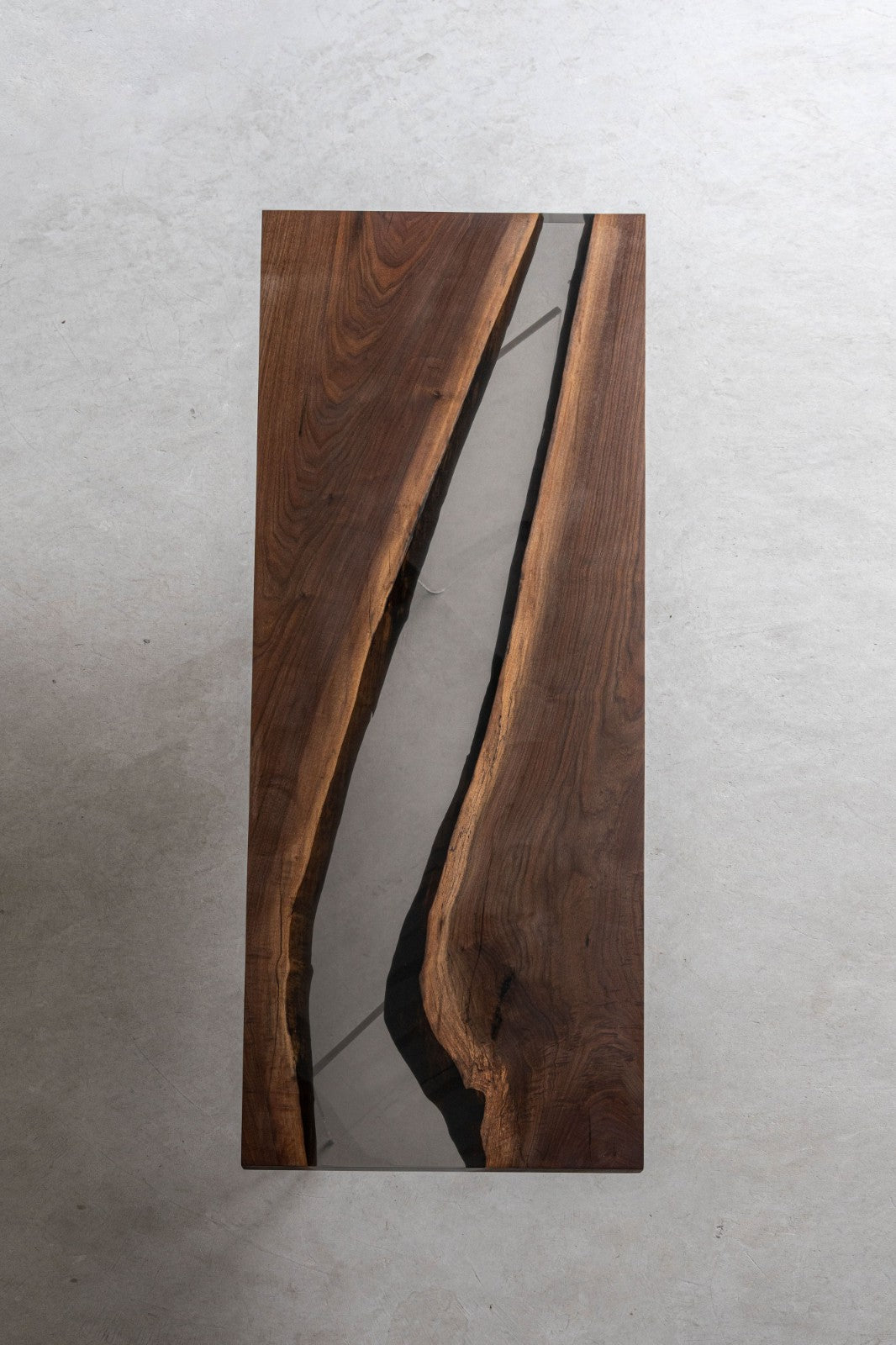 KAZANAHOME Black Walnut Epoxy River Wood Table 31.5"Wx 86.2"L