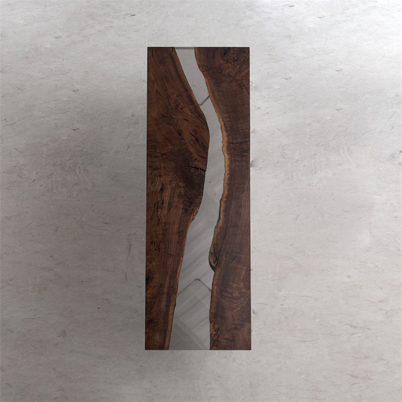 KAZANA HOME - Black Walnut Epoxy Resin River Tables