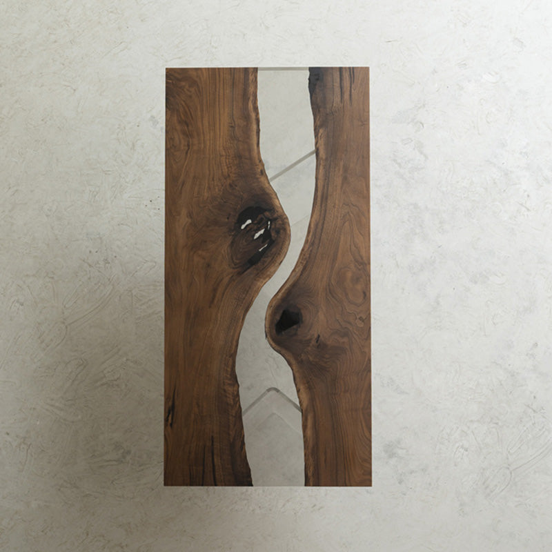 Wood Clear Resin River Epoxy Table - Kazanahome