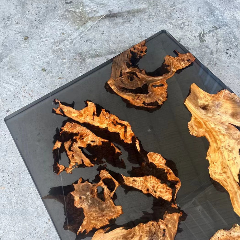 Wood Epoxy Resin Table - KAZANAHOME