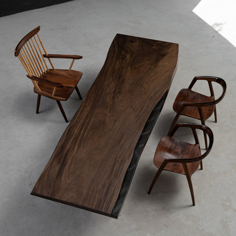 Walnut Resin Epoxy Tables - KAZANA HOME