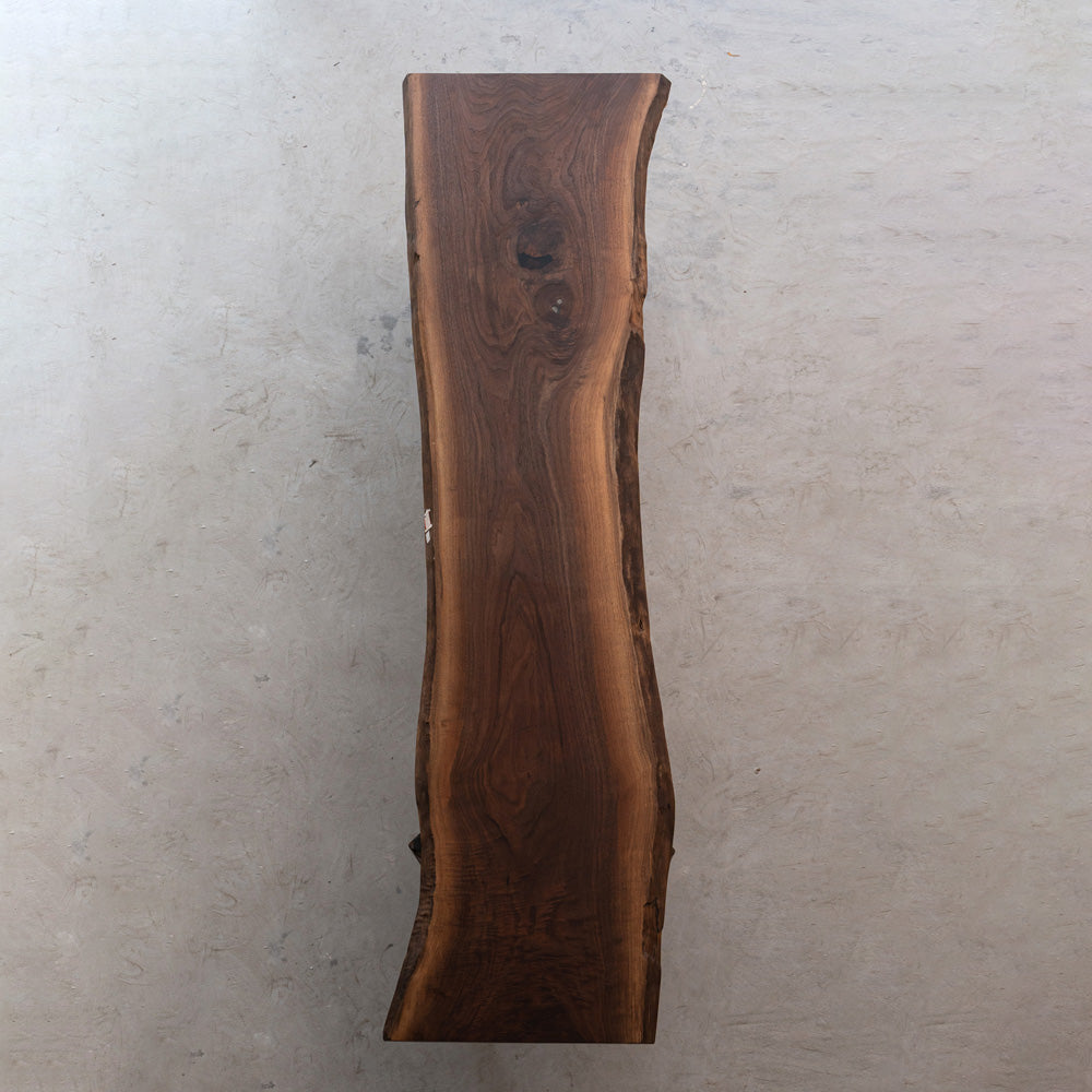 KAZANA Handmade Black Walnut Live Edge Kitchen Table